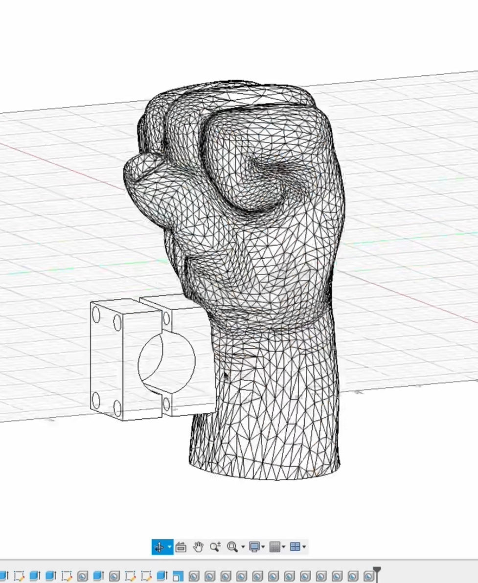 Handlebar Fist Bump printable file
